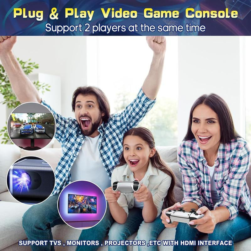 2025 New Upgraded Retrogame Console with 20,000+ Games,4K Hdml Output, Wireless Controller, Game Emulator, Arcade Communication Stick