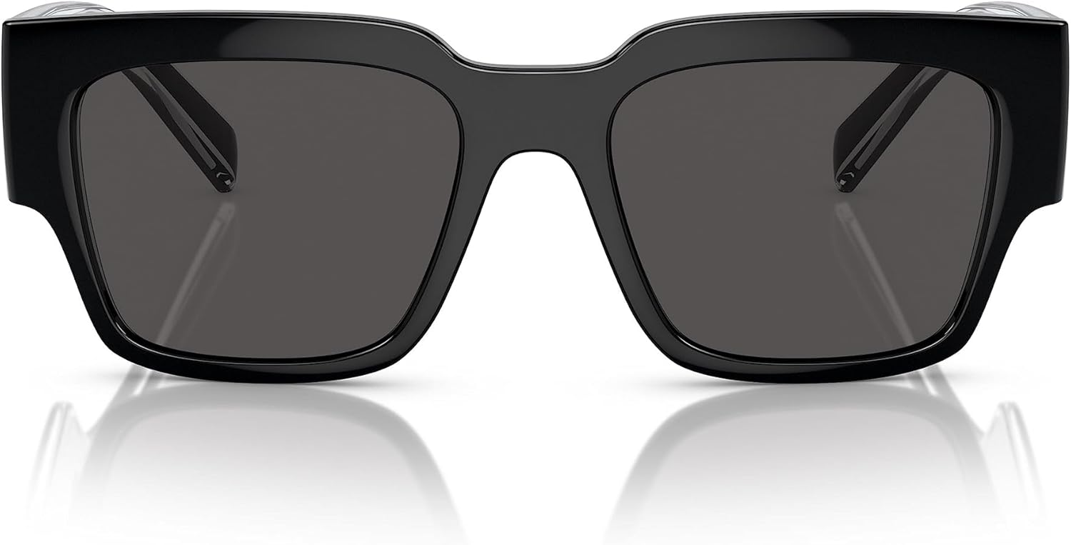 Dolce & Gabbana DG6184-501/87 Sunglasses BLACK w/DARK GREY 52mm