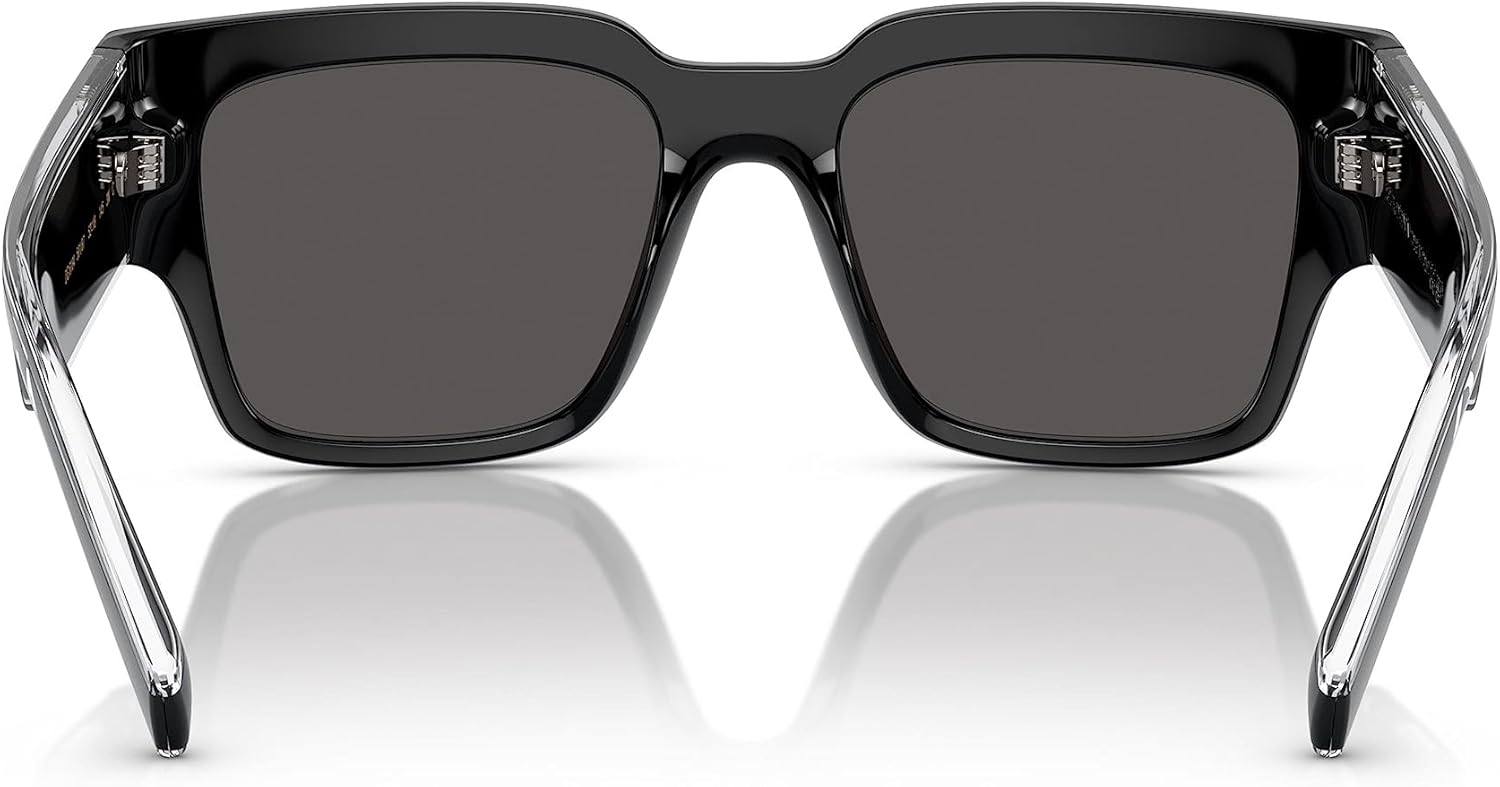 Dolce & Gabbana DG6184-501/87 Sunglasses BLACK w/DARK GREY 52mm