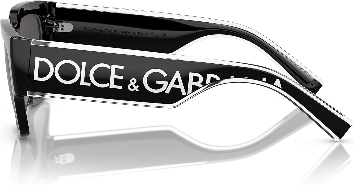 Dolce & Gabbana DG6184-501/87 Sunglasses BLACK w/DARK GREY 52mm