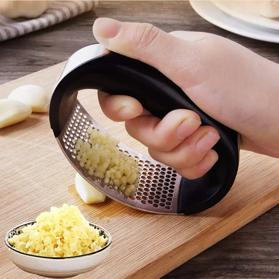 Manual Stainless Steel Garlic Masher and Kitchen Tool