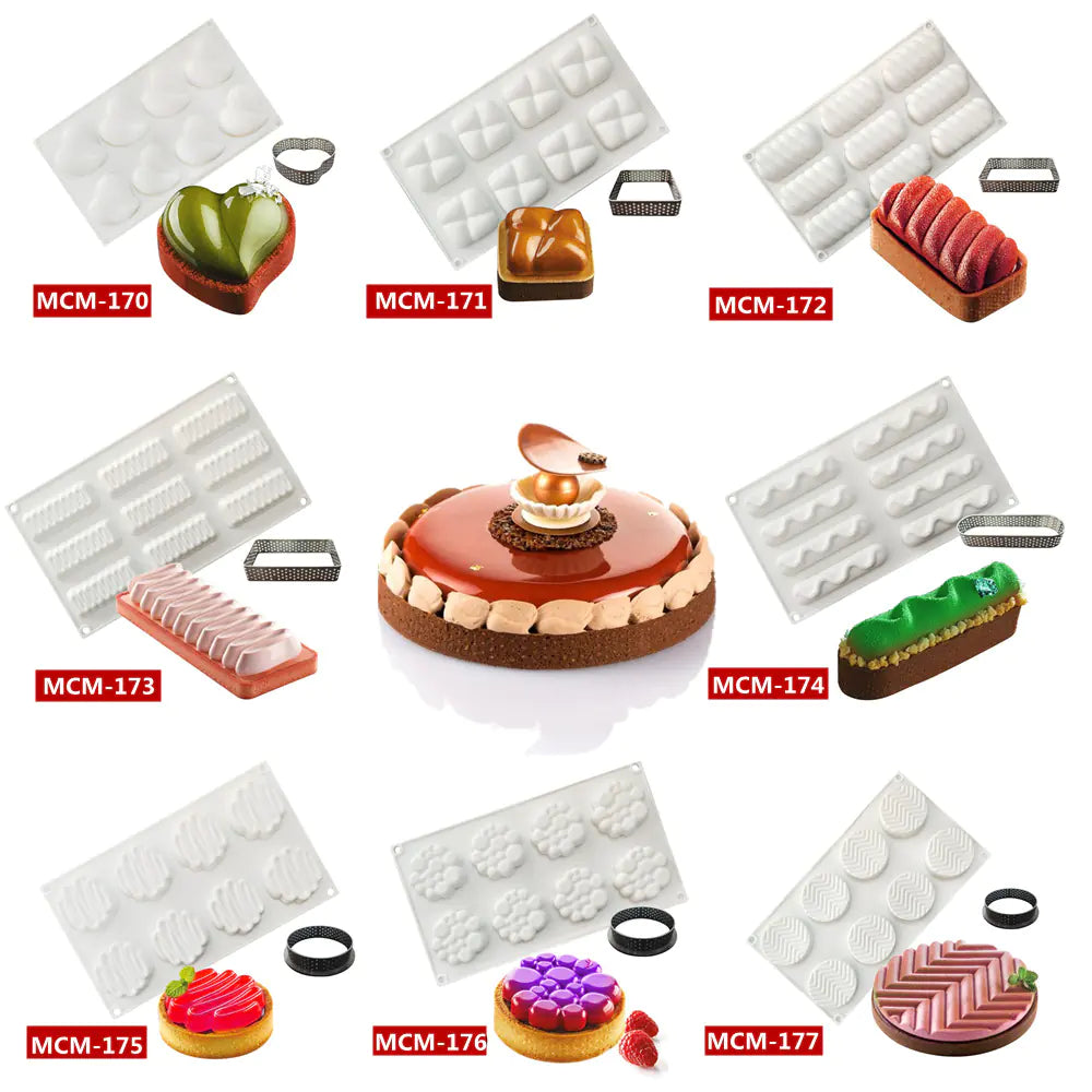 Round Silicone Molds Kit for Cake Decorating Tools